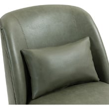 Case Faux Leather Accent Chair